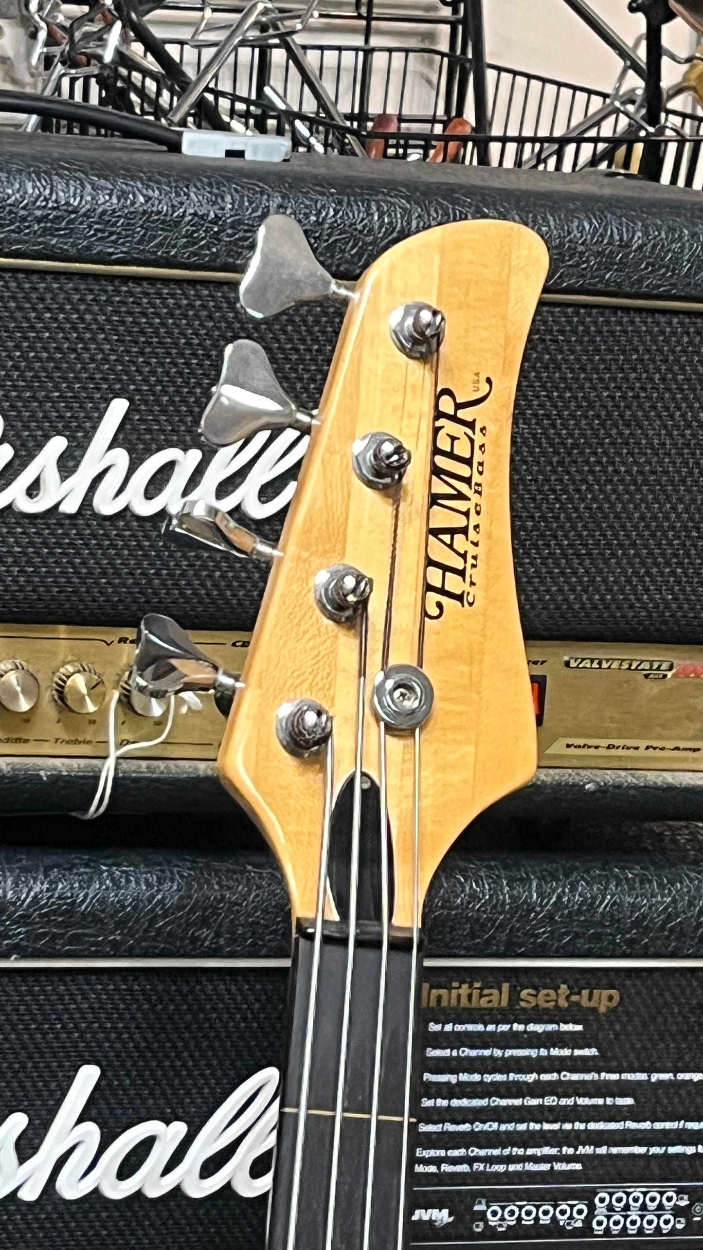 USA Hamer BCRT fretless bass